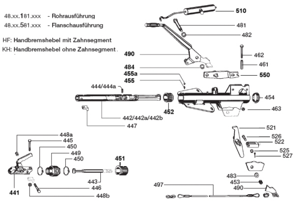 BPW Auflaufbremse PAV/SR - X Explosionszeichnung